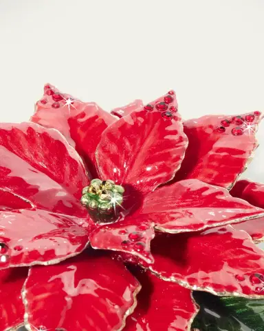 Jay Strongwater Poinsettia Tabletop Objet | Thumbnail 4 Jay Strongwater Poinsettia Tabletop Objet | Thumbnail 4