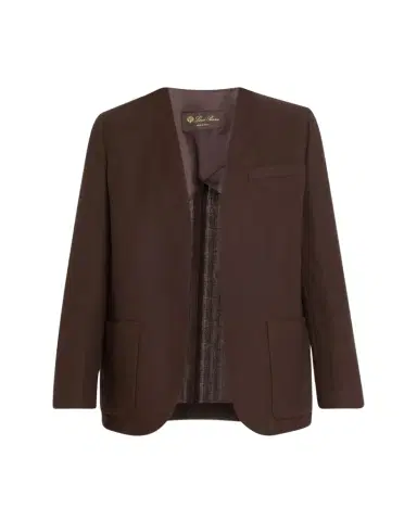 Loro Piana Hanna Open-Front Summer Linen Crepe Jacket | Thumbnail 1 Loro Piana Hanna Open-Front Summer Linen Crepe Jacket | Thumbnail 1