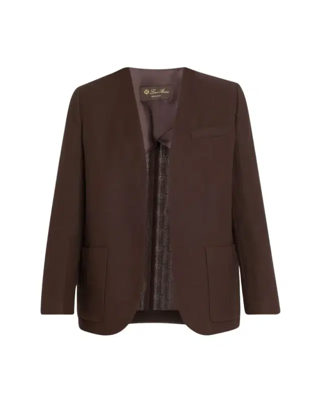 Hanna Open-Front Summer Linen Crepe Jacket