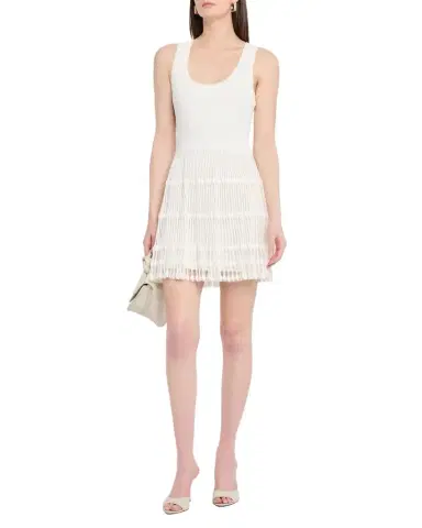 Milly Ribbed Sheer-Knit Mini Dress | Thumbnail 1