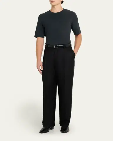 Saint Laurent Men's Basic Logo T-Shirt | Thumbnail 2 Saint Laurent Men's Basic Logo T-Shirt | Thumbnail 2