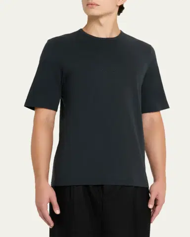 Saint Laurent Men's Basic Logo T-Shirt | Thumbnail 4 Saint Laurent Men's Basic Logo T-Shirt | Thumbnail 4