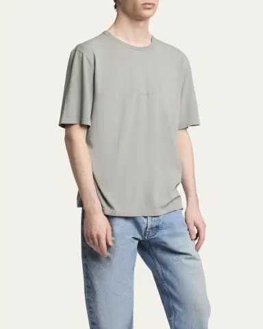 Saint Laurent Men's Basic Logo T-Shirt | Thumbnail 8 Saint Laurent Men's Basic Logo T-Shirt | Thumbnail 8