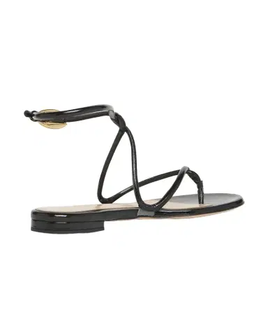 Gianvito Rossi Napa Leather Twisted-Strap Sandals | Thumbnail 1