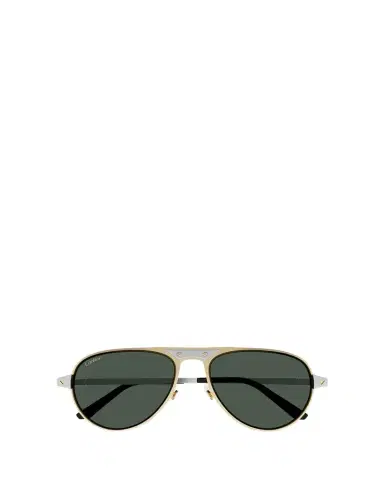 Cartier Men's CT0533SM Metal Aviator Sunglasses | Thumbnail 1