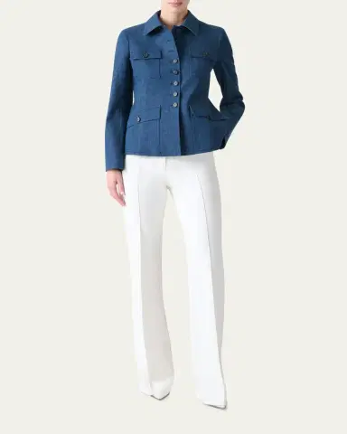 Akris Delia Stretch Denim Jacket | Thumbnail 2 Akris Delia Stretch Denim Jacket | Thumbnail 2