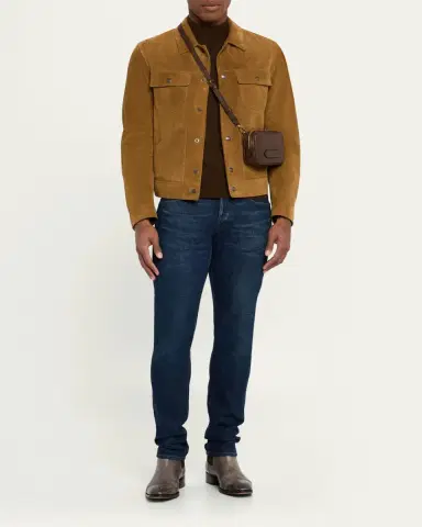 Tom Ford Men's Alexander Leather North/South Crossbody Bag | Thumbnail 5 Tom Ford Men's Alexander Leather North/South Crossbody Bag | Thumbnail 5