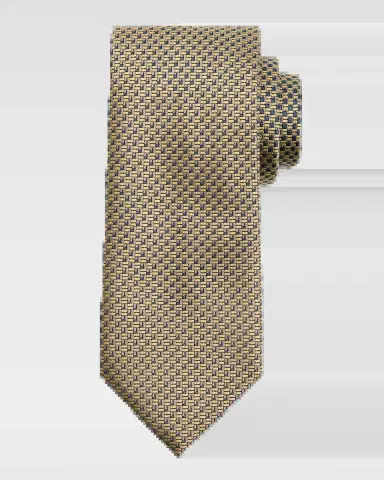 Brioni Men's Staggered Box Silk Tie | Thumbnail 2