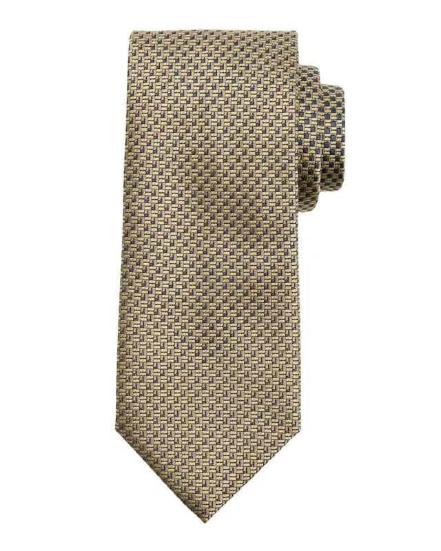 Men 's Staggered Box Silk Tie