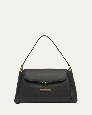 TOM FORD Tara Flap Shoulder Bag in Grain Leather | Thumbnail 7 TOM FORD Tara Flap Shoulder Bag in Grain Leather | Thumbnail 7
