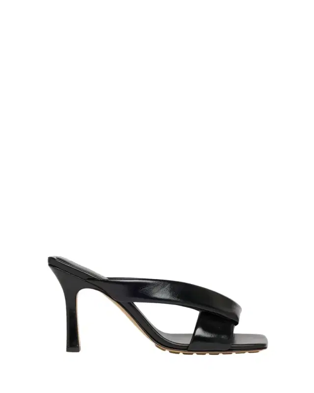 Bottega Veneta Criss Cross Padded Leather Slide Sandals