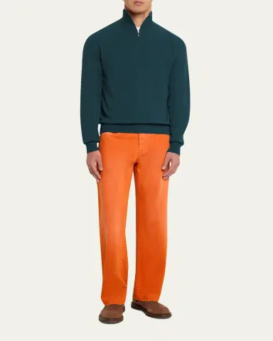 Massimo Alba Men's Cashmere Half-Zip Sweater | Thumbnail 2