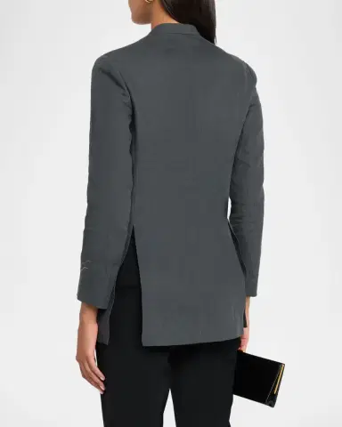 Giorgio Armani Linen Single-Breasted Blazer | Thumbnail 3 Giorgio Armani Linen Single-Breasted Blazer | Thumbnail 3