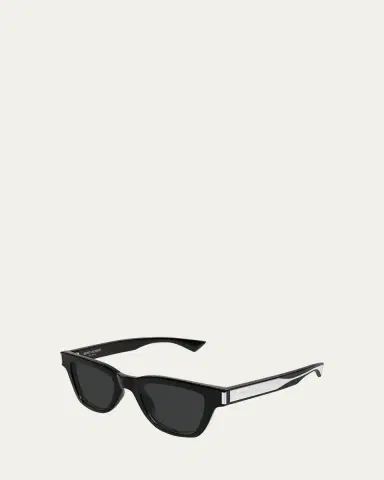 Saint Laurent Men's SL 789 Jacquesm Acetate Rectangle Sunglasses | Thumbnail 3