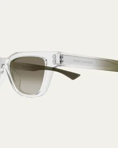 Saint Laurent Men's SL 789 Jacquesm Acetate Rectangle Sunglasses | Thumbnail 6