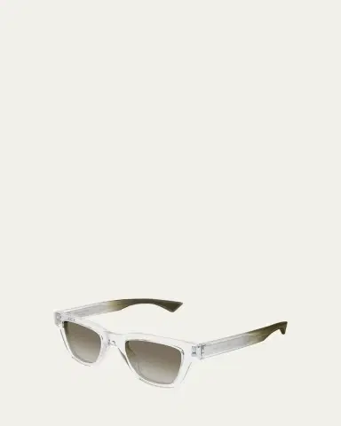 Saint Laurent Men's SL 789 Jacquesm Acetate Rectangle Sunglasses | Thumbnail 7