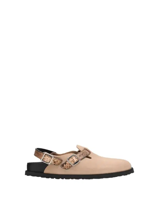 1774 Birkenstock Tokio Mixed Leather Slingback Mules