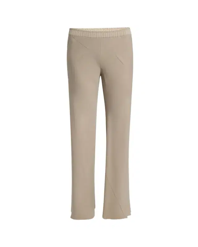 Giorgio Armani Triple Silk Georgette Flat Front Trousers