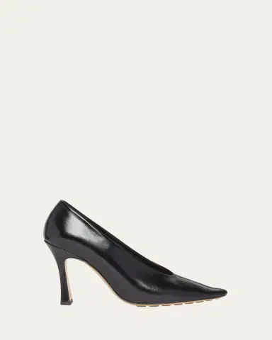 Bottega Veneta Leather Stiletto Sporty Pumps | Thumbnail 6