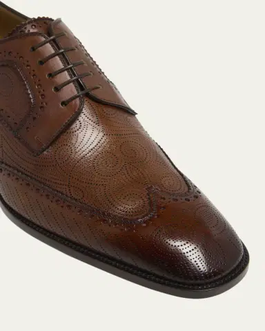 Christian Louboutin Men's Grave Wingtip Brogue Leather Derby Shoes | Thumbnail 3 Christian Louboutin Men's Grave Wingtip Brogue Leather Derby Shoes | Thumbnail 3