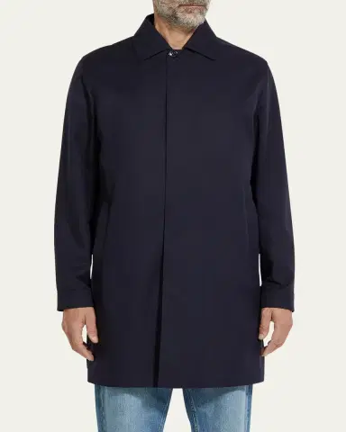 ZEGNA Men's Motorin 300cc Microfiber Rain Coat | Thumbnail 4 ZEGNA Men's Motorin 300cc Microfiber Rain Coat | Thumbnail 4
