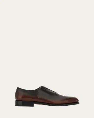 Ferragamo Men's Angiolo Tramezza Degrade Leather Oxfords | Thumbnail 2 Ferragamo Men's Angiolo Tramezza Degrade Leather Oxfords | Thumbnail 2
