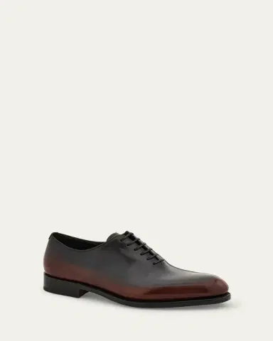 Ferragamo Men's Angiolo Tramezza Degrade Leather Oxfords | Thumbnail 4 Ferragamo Men's Angiolo Tramezza Degrade Leather Oxfords | Thumbnail 4