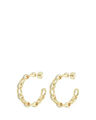 Anabel Aram Jewelry Enchanted Forest Chain Hoop Earrings | Thumbnail 1