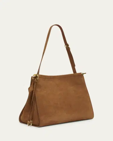 Alaïa Le Click Medium Square Tote Bag in Nubuck Leather | Thumbnail 3