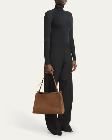 Alaïa Le Click Medium Square Tote Bag in Nubuck Leather | Thumbnail 5