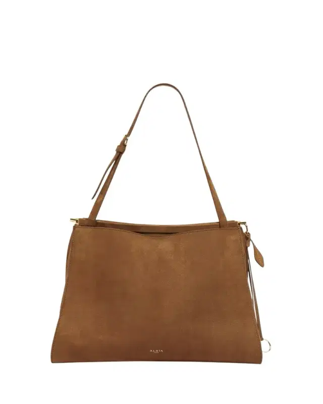 Le Click Medium Square Tote Bag in Nubuck Leather