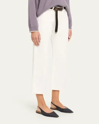 Brunello Cucinelli Contemporary Square Straight-Leg Capri Jeans | Thumbnail 4 Brunello Cucinelli Contemporary Square Straight-Leg Capri Jeans | Thumbnail 4