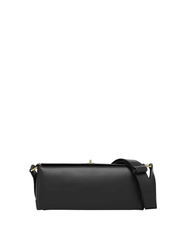 Plan C Folded Leather Shoulder Bag