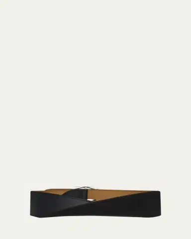 Vaincourt Paris La Petillante Twisted Leather & Suede Belt | Thumbnail 2 Vaincourt Paris La Petillante Twisted Leather & Suede Belt | Thumbnail 2