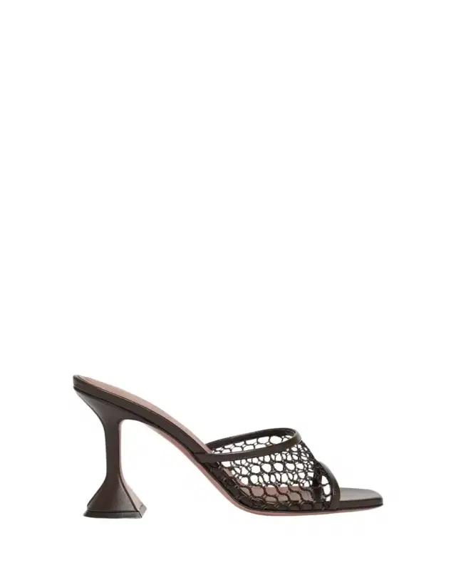 Lupita Net Leather Sandals