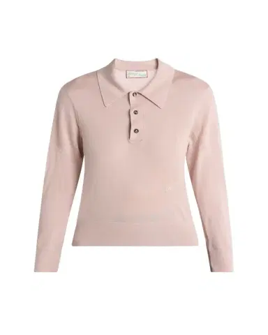 Bottega Veneta Long-Sleeve Fine Cashmere Polo Sweater | Thumbnail 1 Bottega Veneta Long-Sleeve Fine Cashmere Polo Sweater | Thumbnail 1