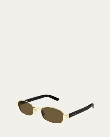 Saint Laurent Unisex Round Metal Sunglasses | Thumbnail 2