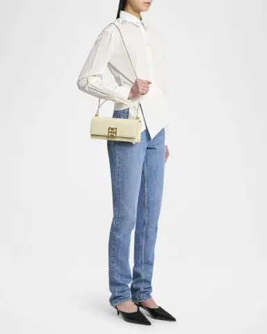 Givenchy 4G Liquid Small Chain Shoulder Bag in Leather | Thumbnail 4 Givenchy 4G Liquid Small Chain Shoulder Bag in Leather | Thumbnail 4