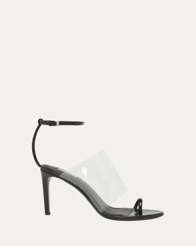 Alaïa Asymmetric Clear Patent Leather Sandals | Thumbnail 5