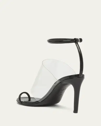 Alaïa Asymmetric Clear Patent Leather Sandals | Thumbnail 8