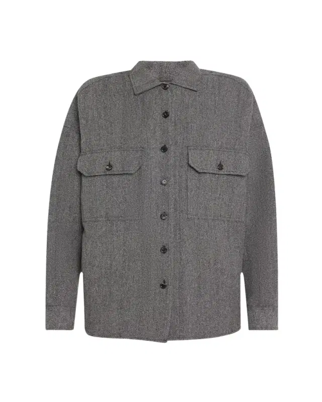 Darby Button Down Wool Cashmere Overshirt
