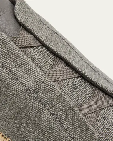 Zegna Men's Linen-Blend Triple Stitch Espadrilles | Thumbnail 5 Zegna Men's Linen-Blend Triple Stitch Espadrilles | Thumbnail 5