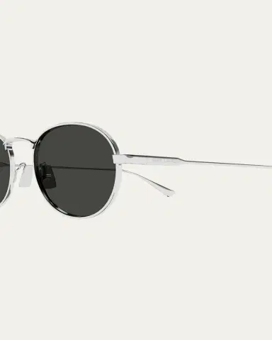 Saint Laurent Round Metal Sunglasses | Thumbnail 2