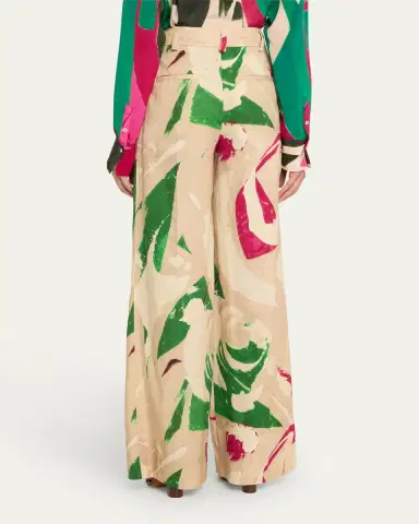 Ulla Johnson UJ x Lee Krasner Mitchell Wide-Leg Pants | Thumbnail 3 Ulla Johnson UJ x Lee Krasner Mitchell Wide-Leg Pants | Thumbnail 3
