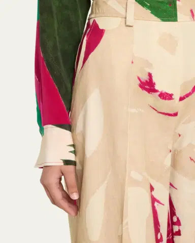 Ulla Johnson UJ x Lee Krasner Mitchell Wide-Leg Pants | Thumbnail 5 Ulla Johnson UJ x Lee Krasner Mitchell Wide-Leg Pants | Thumbnail 5