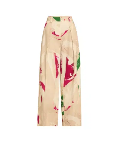 Ulla Johnson UJ x Lee Krasner Mitchell Wide-Leg Pants | Thumbnail 1 Ulla Johnson UJ x Lee Krasner Mitchell Wide-Leg Pants | Thumbnail 1