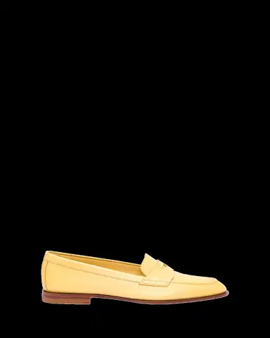 Santoni Calfskin Leather Penny Loafers | Thumbnail 2