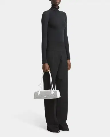 Alaïa Le Teckel Medium Shoulder Bag in Fishnet Leather | Thumbnail 4