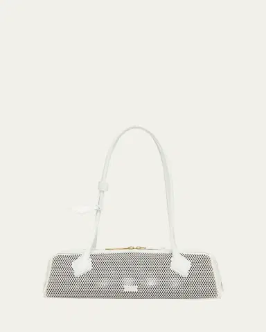 Alaïa Le Teckel Medium Shoulder Bag in Fishnet Leather | Thumbnail 6