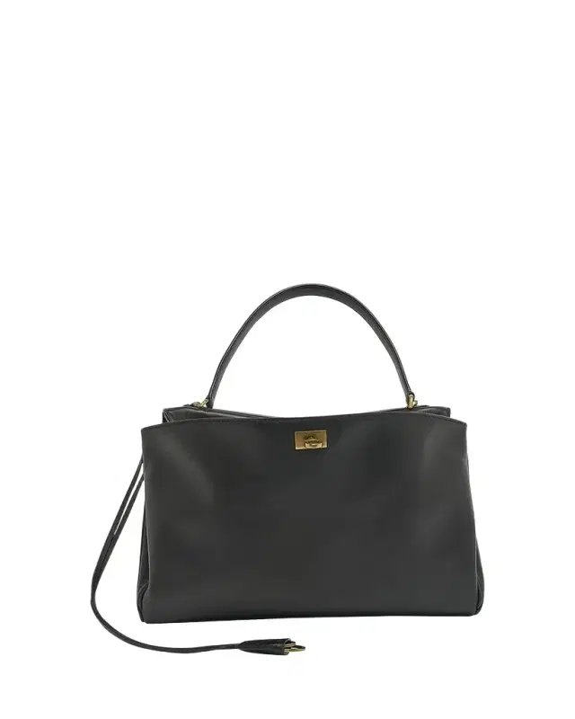 Balenciaga Rodeo Small Leather Tote Bag